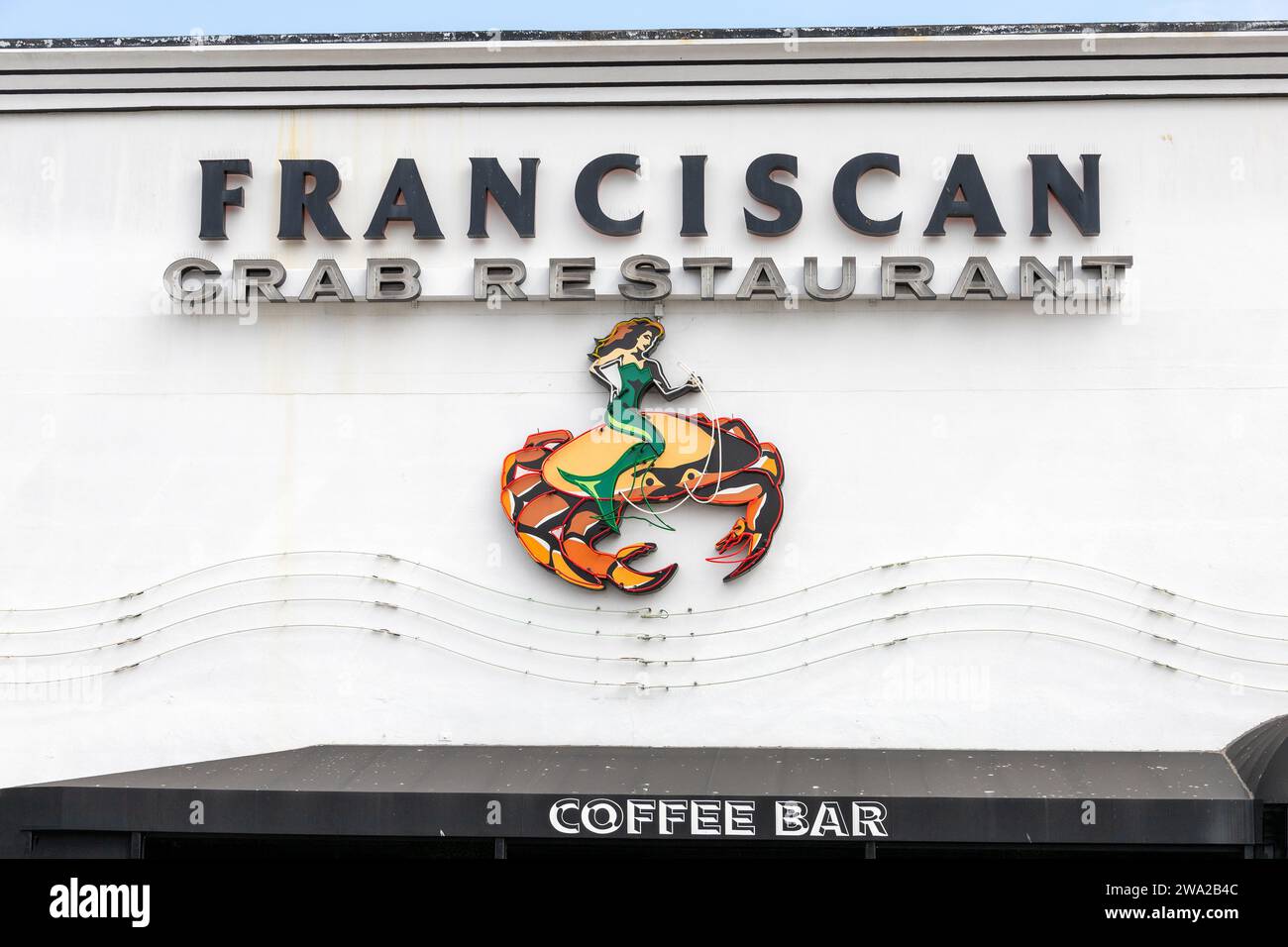 Enseigne Franciscan Crab Restaurant San Francisco, 24 juin 2023 Banque D'Images