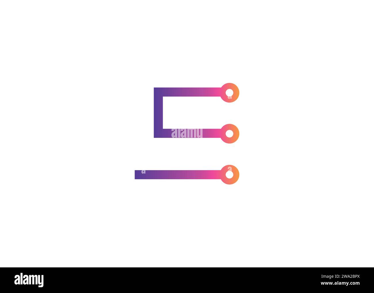 Modèle de conception de logo de monogramme de vecteur de technologie de lettre E. Lettre E molécule, Science et Bio technologie logo vecteur Illustration de Vecteur