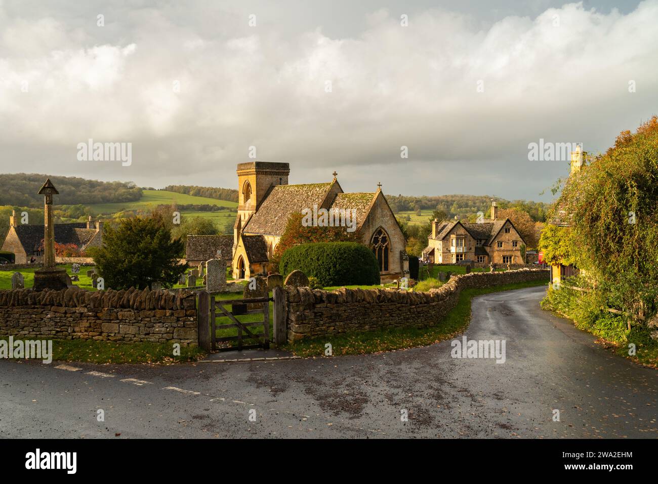 Snowshill Village - Cotswolds, Angleterre, Royaume-Uni Banque D'Images