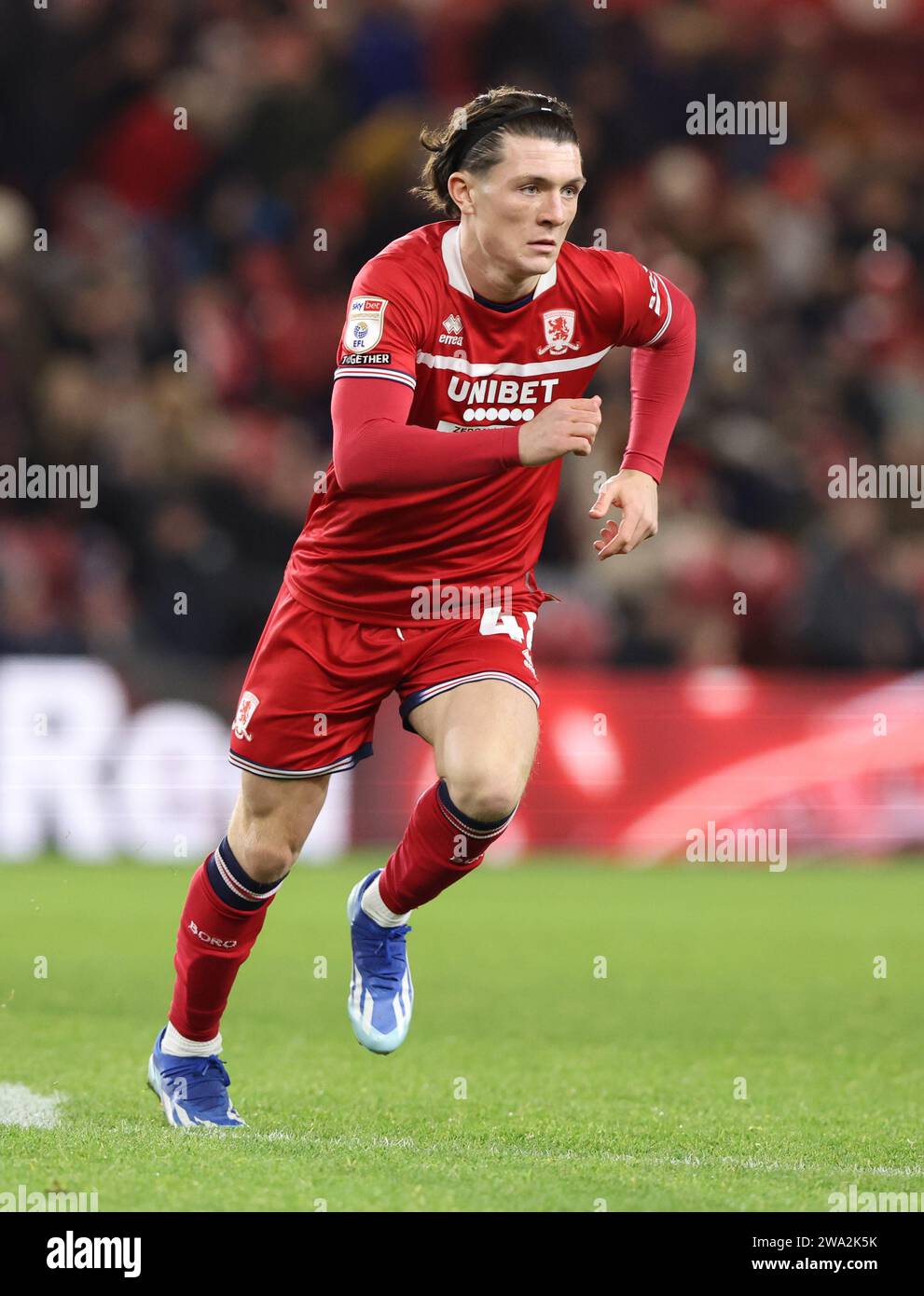 Middlesbrough, Royaume-Uni. 01 janvier 2024. Callum Kavanagh de Middlesbrough lors du Sky Bet Championship Match Middlesbrough vs Coventry City au Riverside Stadium, Middlesbrough, Royaume-Uni, le 1 janvier 2024 (photo de Nigel Roddis/News Images) à Middlesbrough, Royaume-Uni le 1/1/2024. (Photo Nigel Roddis/News Images/Sipa USA) crédit : SIPA USA/Alamy Live News Banque D'Images