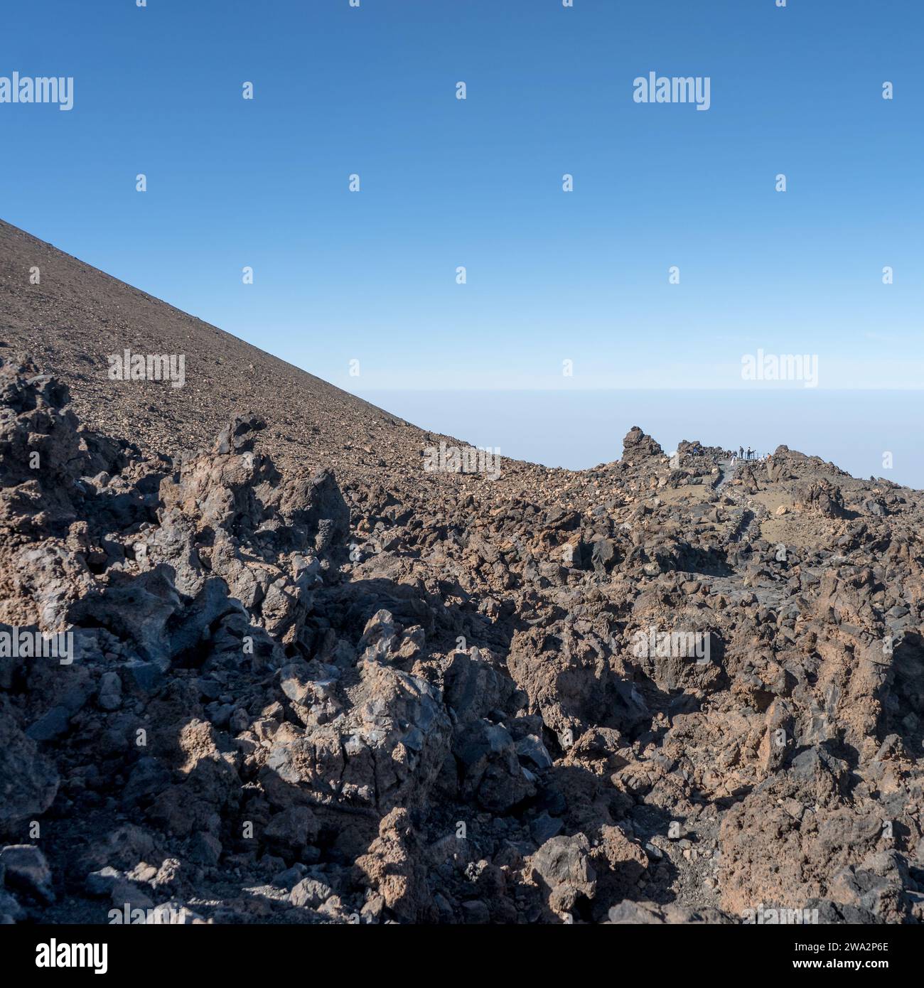 Pic du volcan Teide sur l'île canarienne de Tenerife Banque D'Images