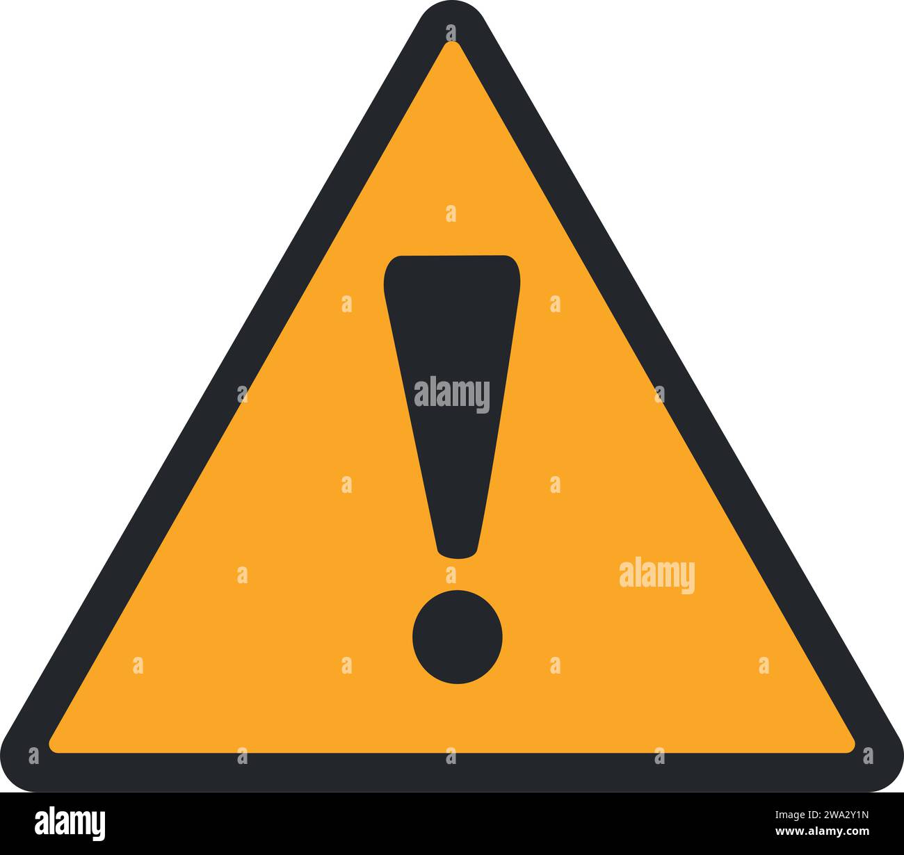 PICTOGRAMME D'AVERTISSEMENT, SIGNAL D'AVERTISSEMENT GÉNÉRAL ISO 7010 - W001 Illustration de Vecteur