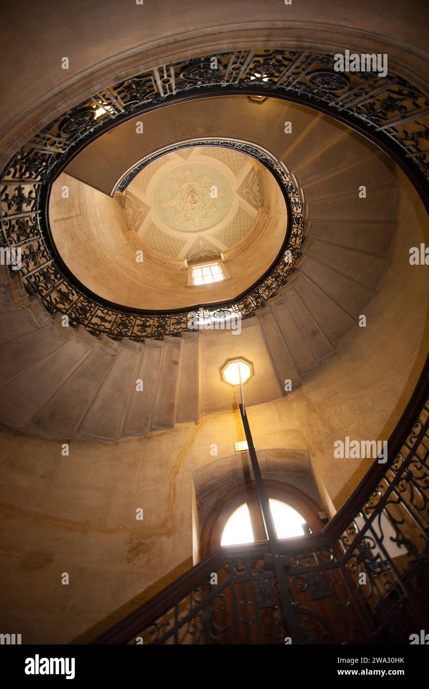 The Staircase at the Radcliffe Camera, Oxford University à Oxford. Banque D'Images