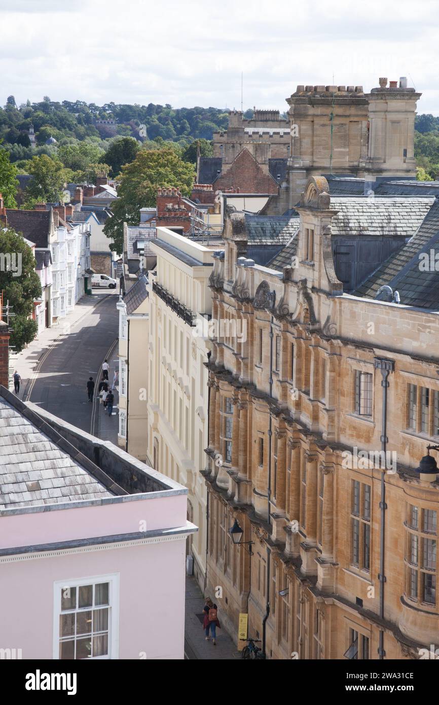 Vues de Parks Road à Oxford au Royaume-Uni Banque D'Images