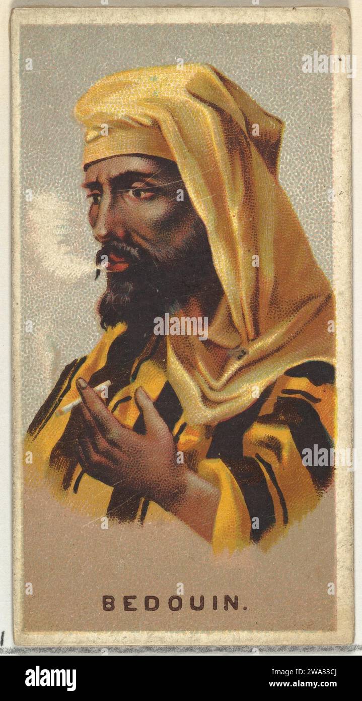 Bedouin, de la série World's Smokers (N33) pour Allen & Ginter cigarettes 1963 par Allen & Ginter Banque D'Images