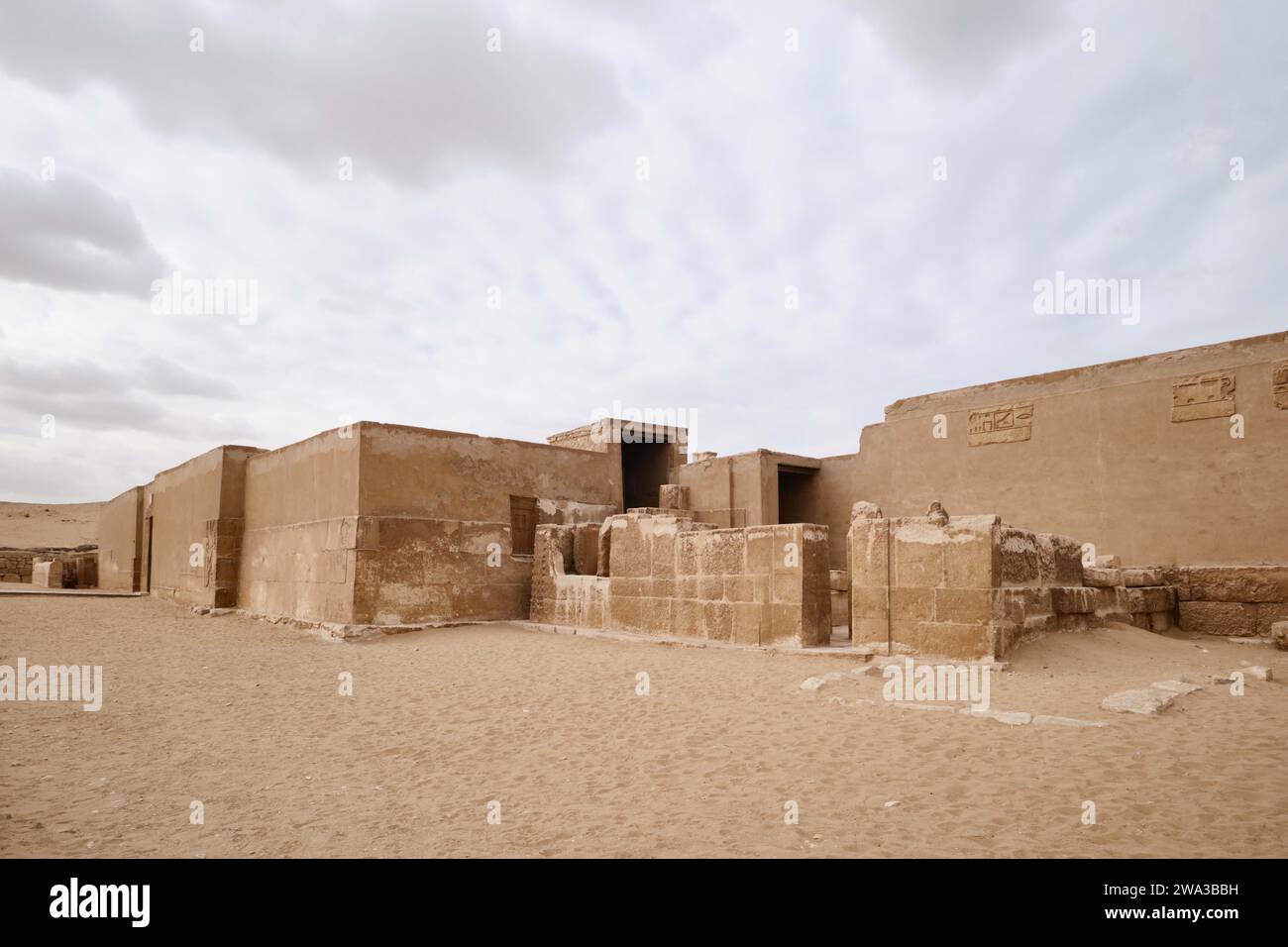 Saqqara, Egypte - 2 janvier 2024 : le mastaba de Mereruka dans la nécropole de Saqqara Banque D'Images