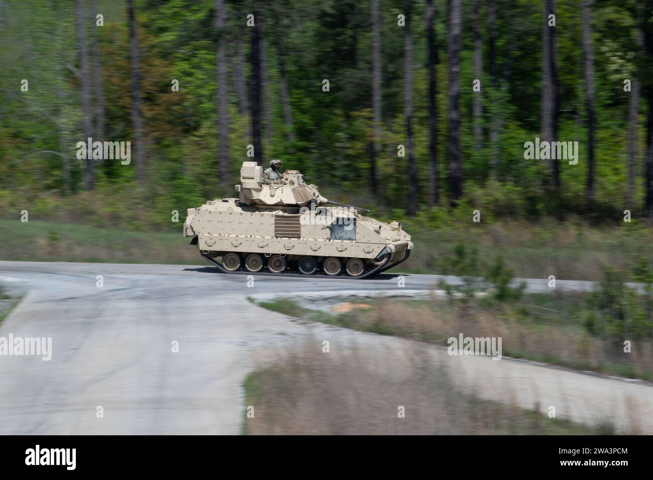 Un M2A3 véhicule de combat Bradley Banque D'Images