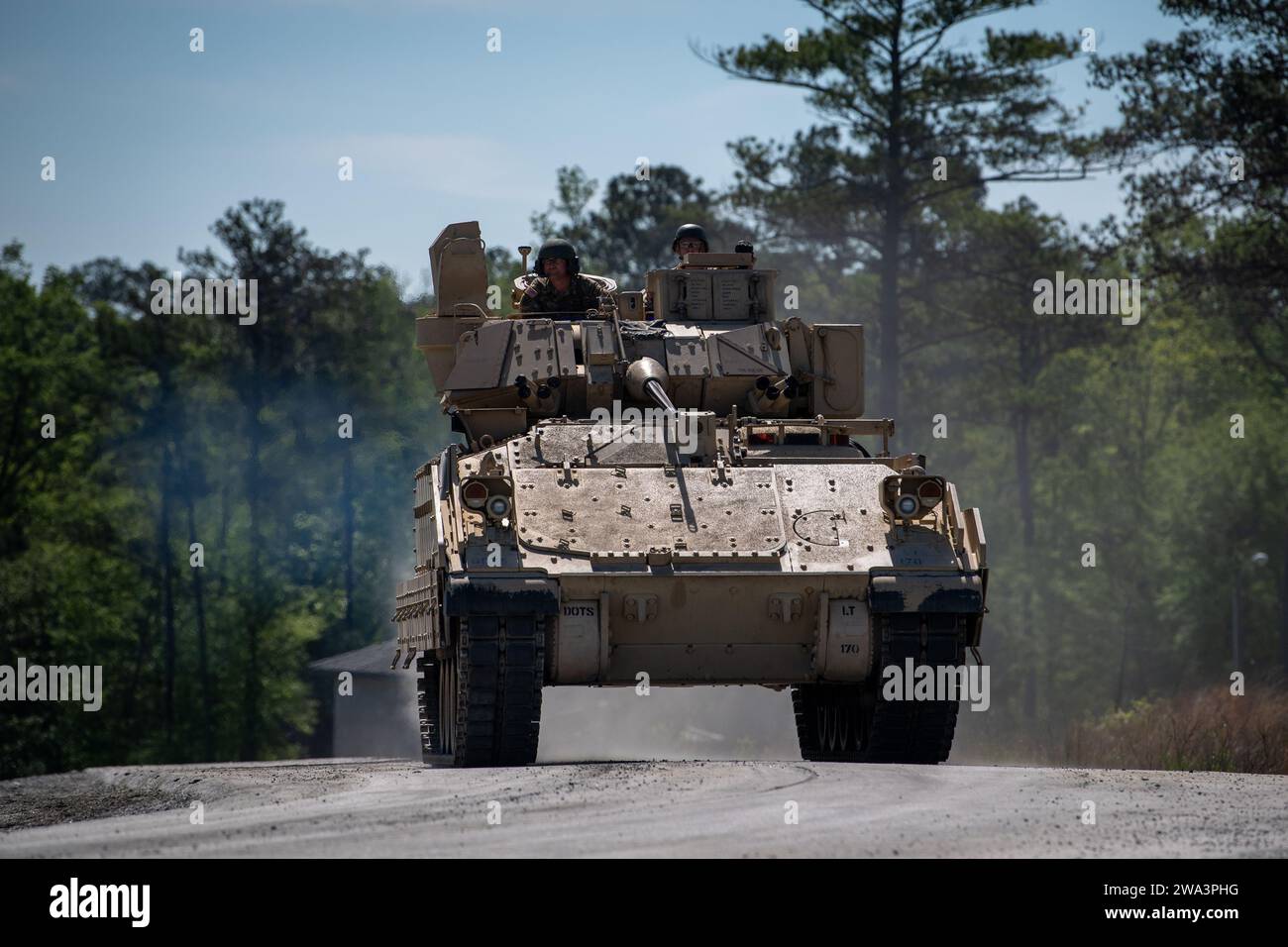 Un M2A3 véhicule de combat Bradley Banque D'Images