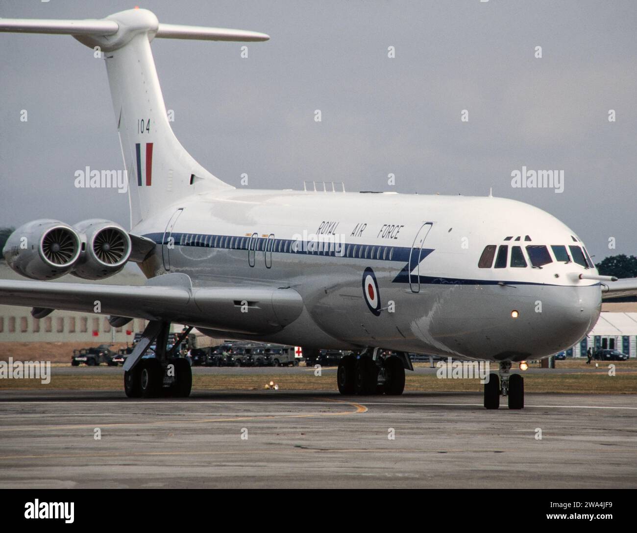 Un avion de transport Vickers VC-10 de la Royal Air Force britannique, numéro de série XX104. Banque D'Images