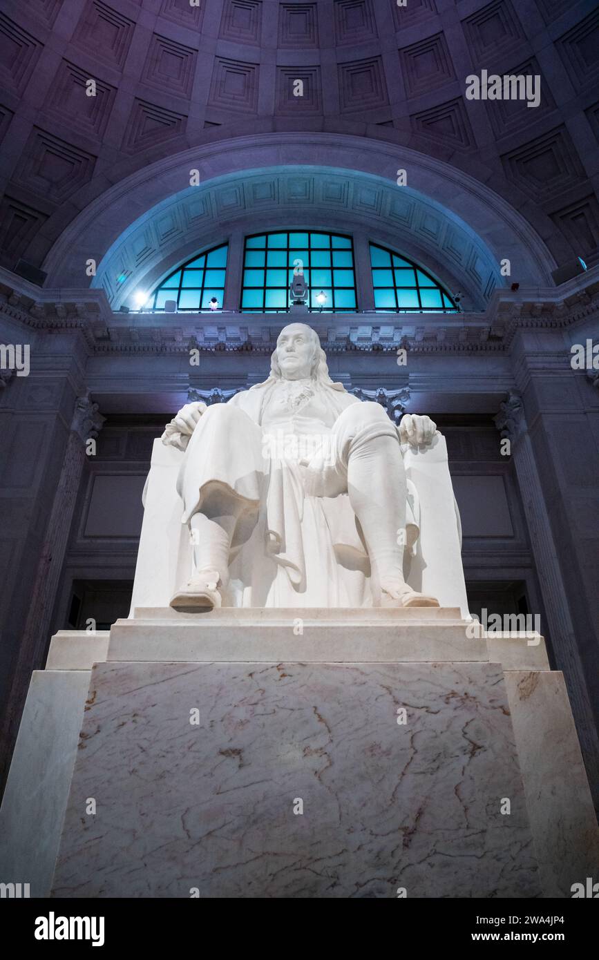 Le mémorial national Benjamin Franklin, monument historique de Philadelphie, Pennsylvanie Banque D'Images