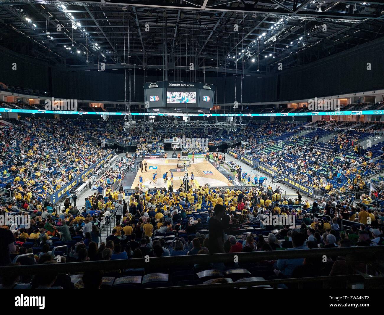 Match d'Alba Berlin dans la Mercedes Benz Arena Banque D'Images