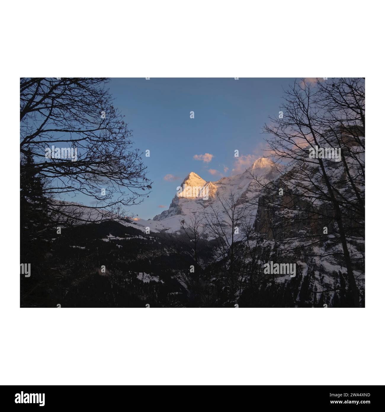 Suisse en hiver Banque D'Images