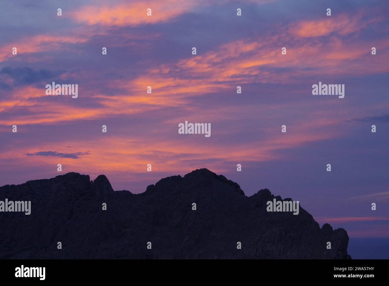 Coucher de soleil, Cap Formentor, Majorque Banque D'Images