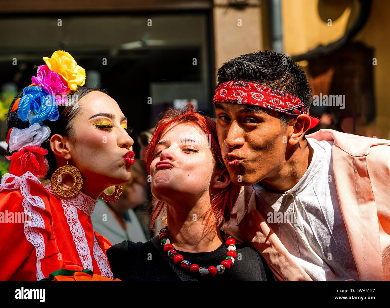 Zakopane,Miedzynarodowy Festiwal Folkloru Ziem Gorskich , photo .Wojciech Fondalinski Banque D'Images