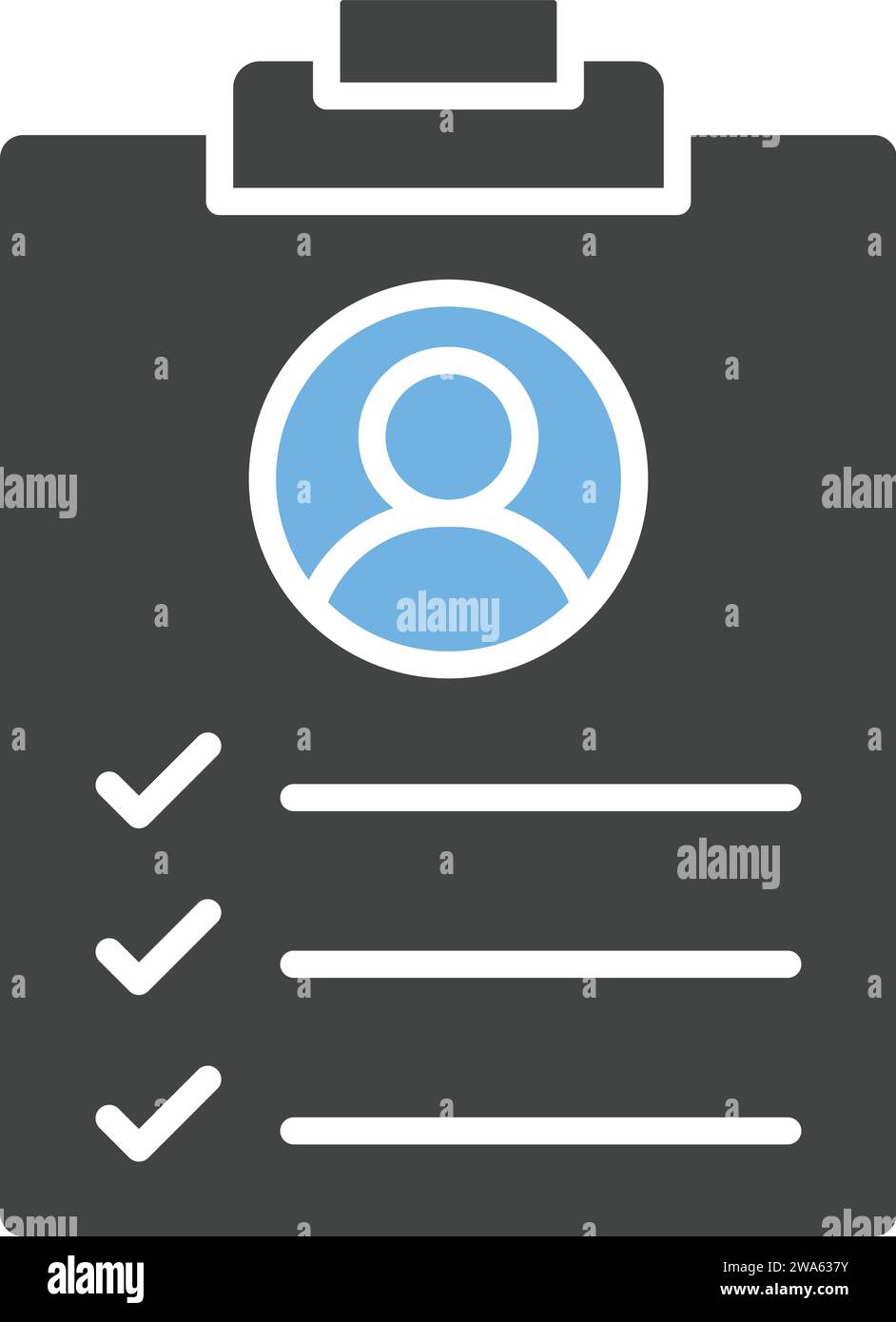 Image vectorielle de l'icône Description du travail. Illustration de Vecteur