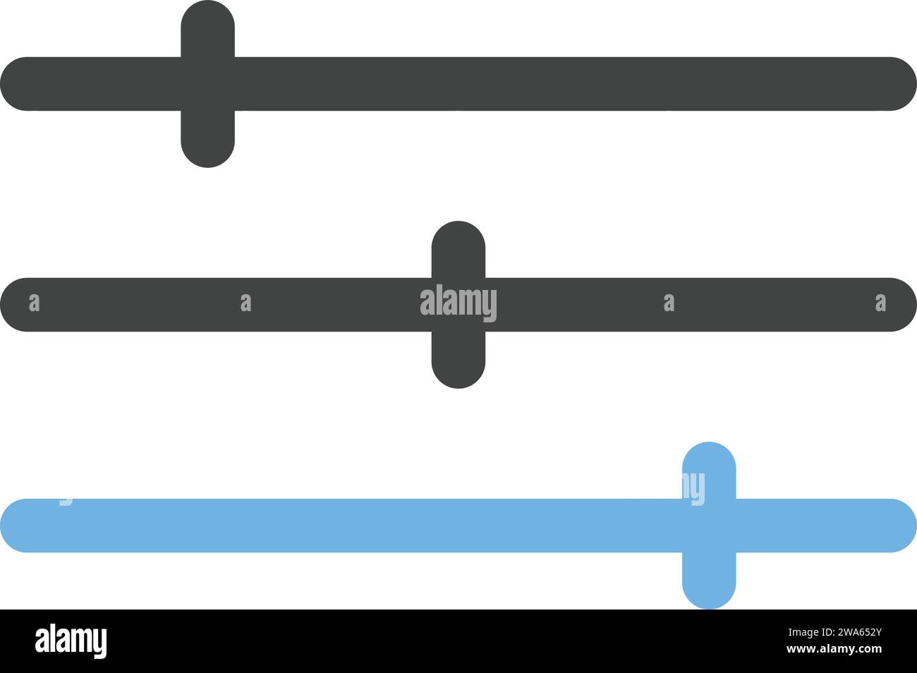Image vectorielle de l'icône du curseur de niveau. Illustration de Vecteur