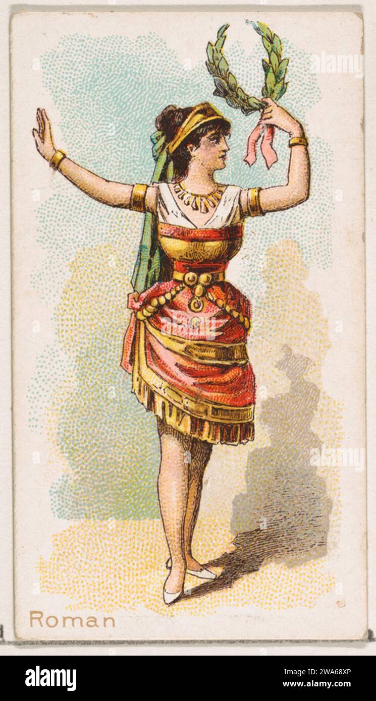 Roman Dancer, de la série Dancing Women (N186) publiée par Wm. S. Kimball & Co. 1963 par William S. Kimball & Company Banque D'Images
