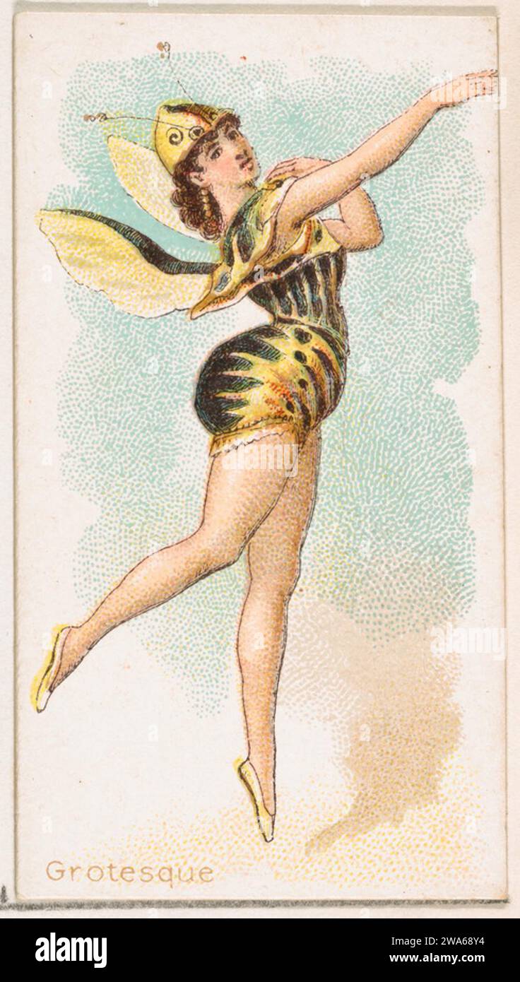 Grotesque Dancer, de la série Dancing Women (N186) publiée par Wm. S. Kimball & Co. 1963 par William S. Kimball & Company Banque D'Images