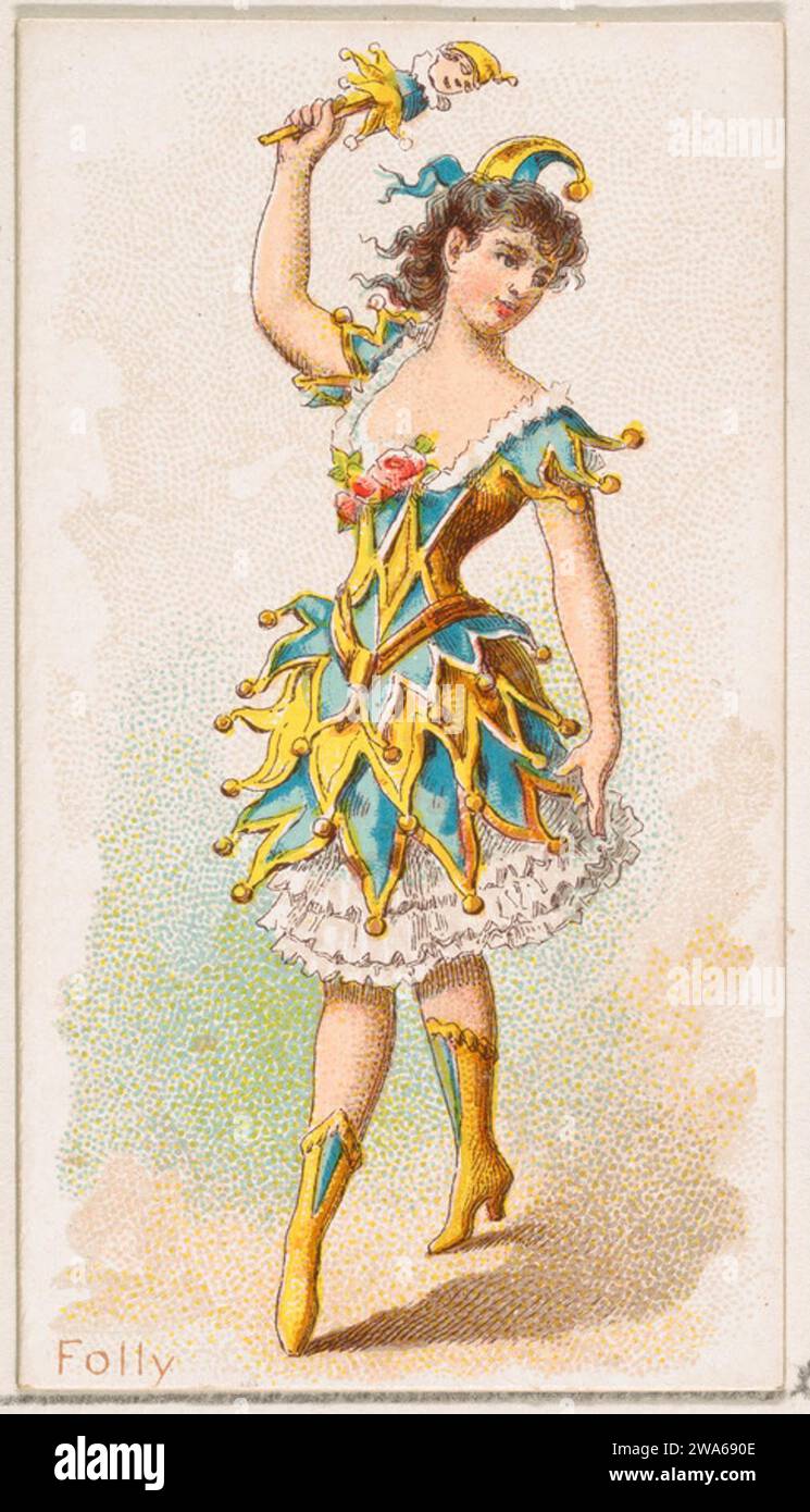 Folly Dancer, de la série Dancing Women (N186) publiée par Wm. S. Kimball & Co. 1963 par William S. Kimball & Company Banque D'Images