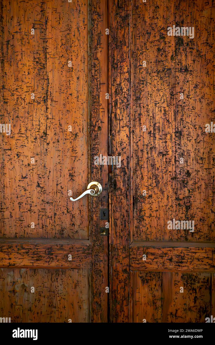 Vieille porte en bois Banque D'Images
