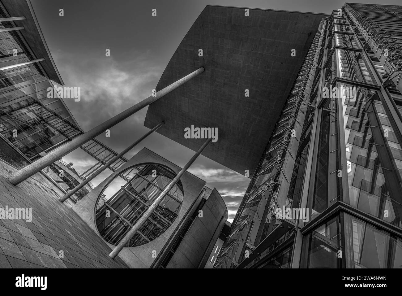 Bibliothèque du Bundestag allemand à Berlin Banque D'Images