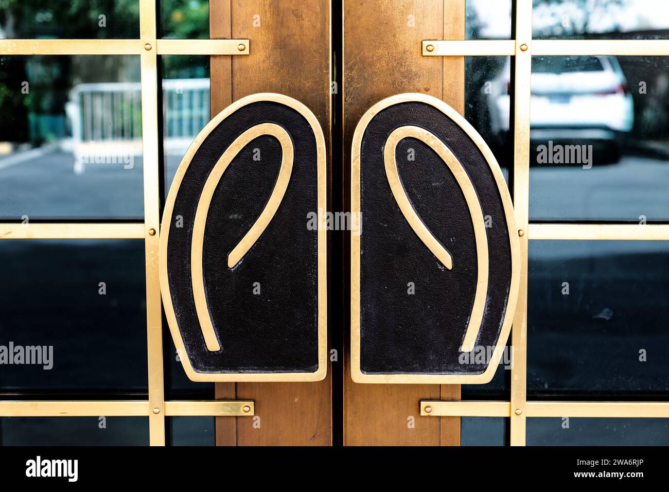 Hotel door, Las Vegas, capitale mondiale du divertissement, Nevada, États-Unis Banque D'Images