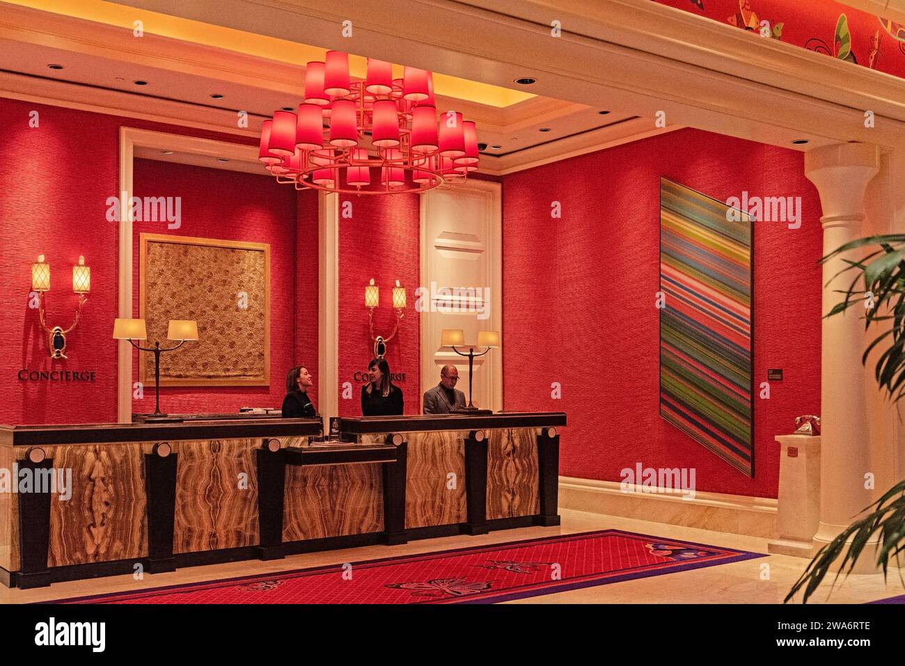 Décoration d'hôtel,. Las Vegas, capitale mondiale du divertissement, Nevada, États-Unis Banque D'Images