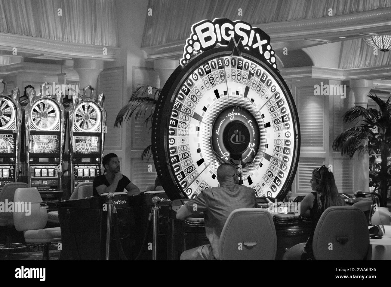 Machines à sous dans l'hôtel. Las Vegas, capitale mondiale du divertissement, Nevada, États-Unis Banque D'Images