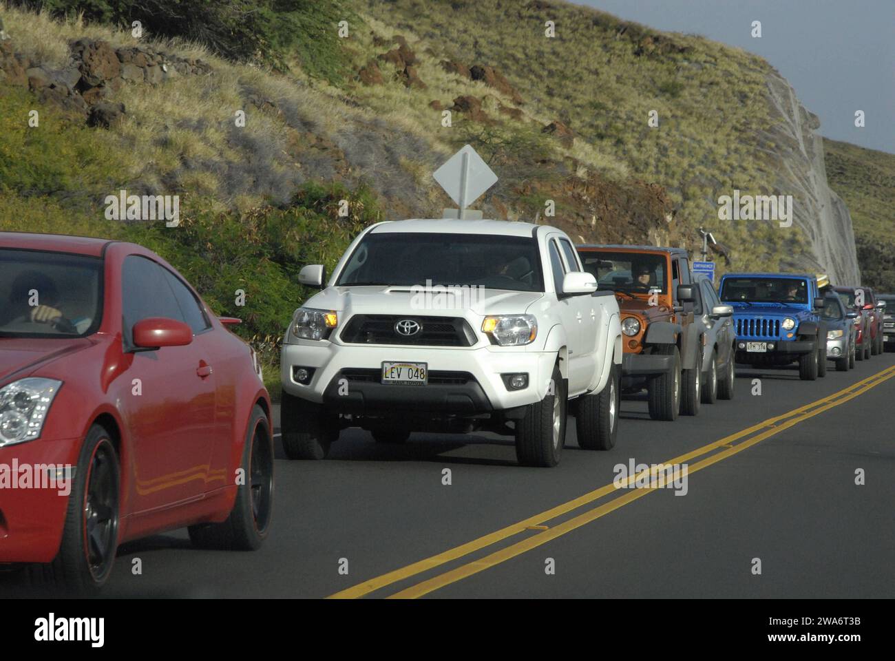 Maui .Hawaii Islands ,USA congestion du trafic sur staurdayaprès-midi 24 janvier 2015 photo par Francis Joseph Dean/Deanpictures Banque D'Images