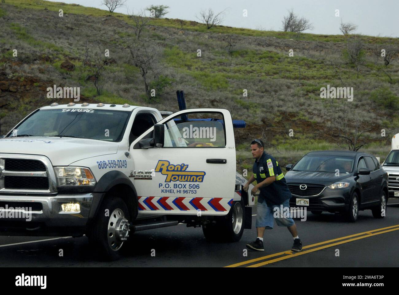 Maui .Hawaii Islands ,USA congestion du trafic sur staurdayaprès-midi 24 janvier 2015 photo par Francis Joseph Dean/Deanpictures Banque D'Images