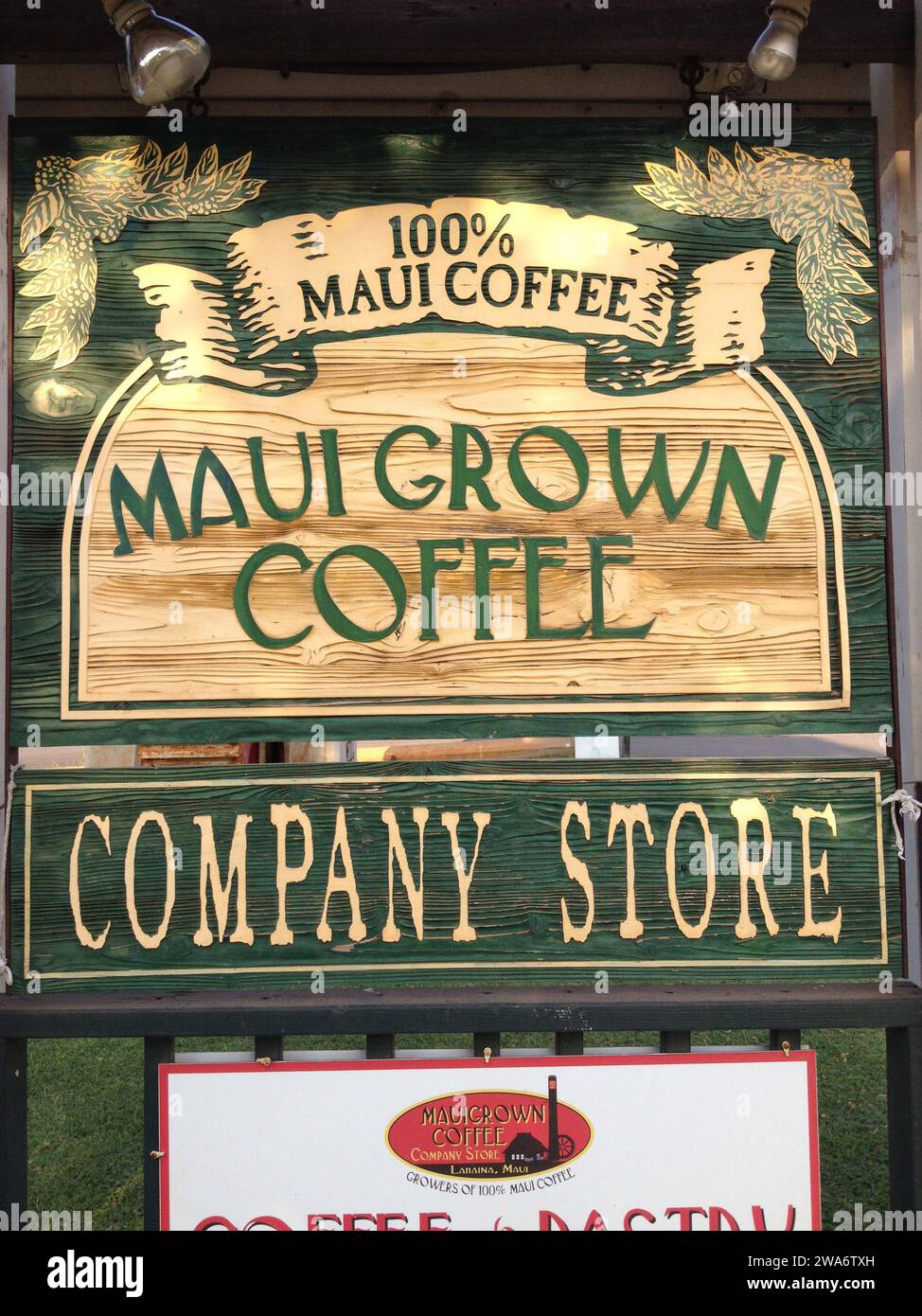 Maui .Hawaii Islands, USA Maui café cultivé 100% maui café de Hawaii usa et divers grains de café 16 janvier 2015 photo de Francis Joseph Dean/Deanpictures Banque D'Images