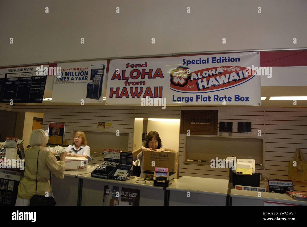 Maui .Hawaii Islands, USA  United States poste office Lahaina Hawaii 96761 21 janvier 2015 photo de Francis Joseph Dean/Deanpictures Banque D'Images