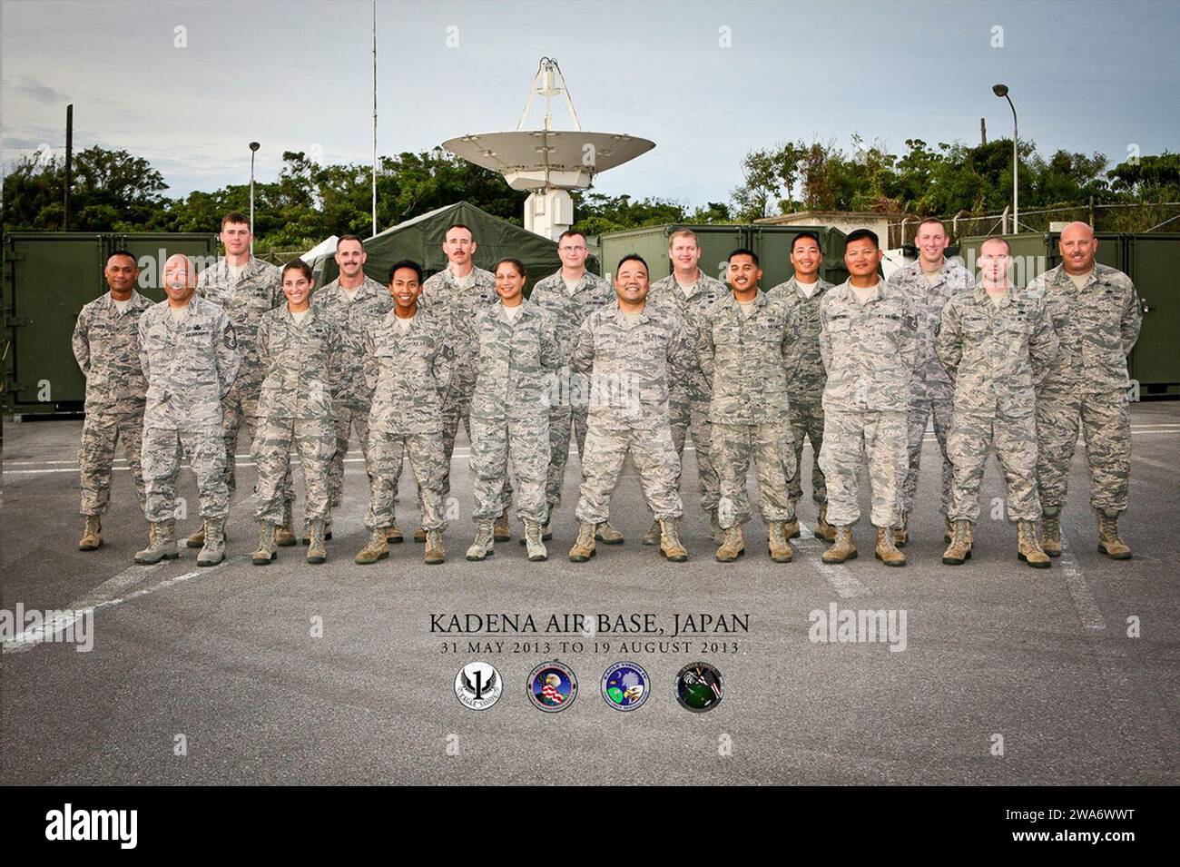 Forces militaires AMÉRICAINES. 169e vol de communication Eagle Vision IV Banque D'Images