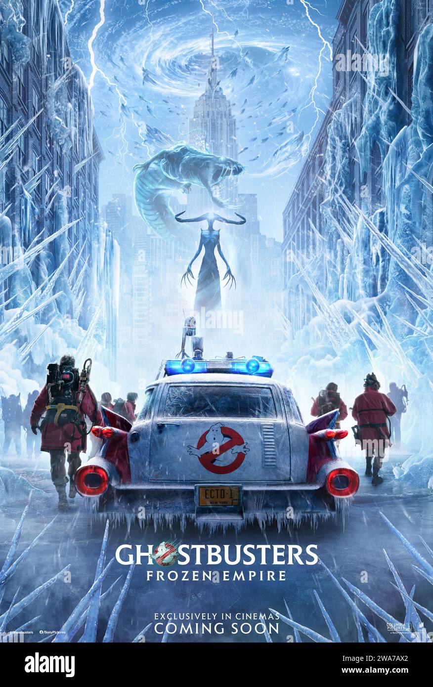 Affiche de Ghostbusters Frozen Empire Banque D'Images