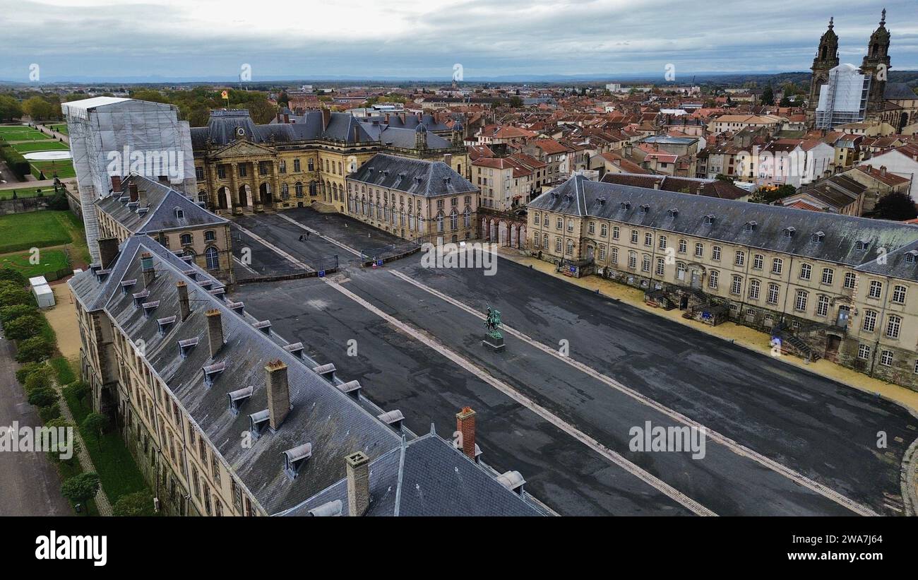 Drone photo Château de Lunéville, Château de Lunéville France Europe Banque D'Images