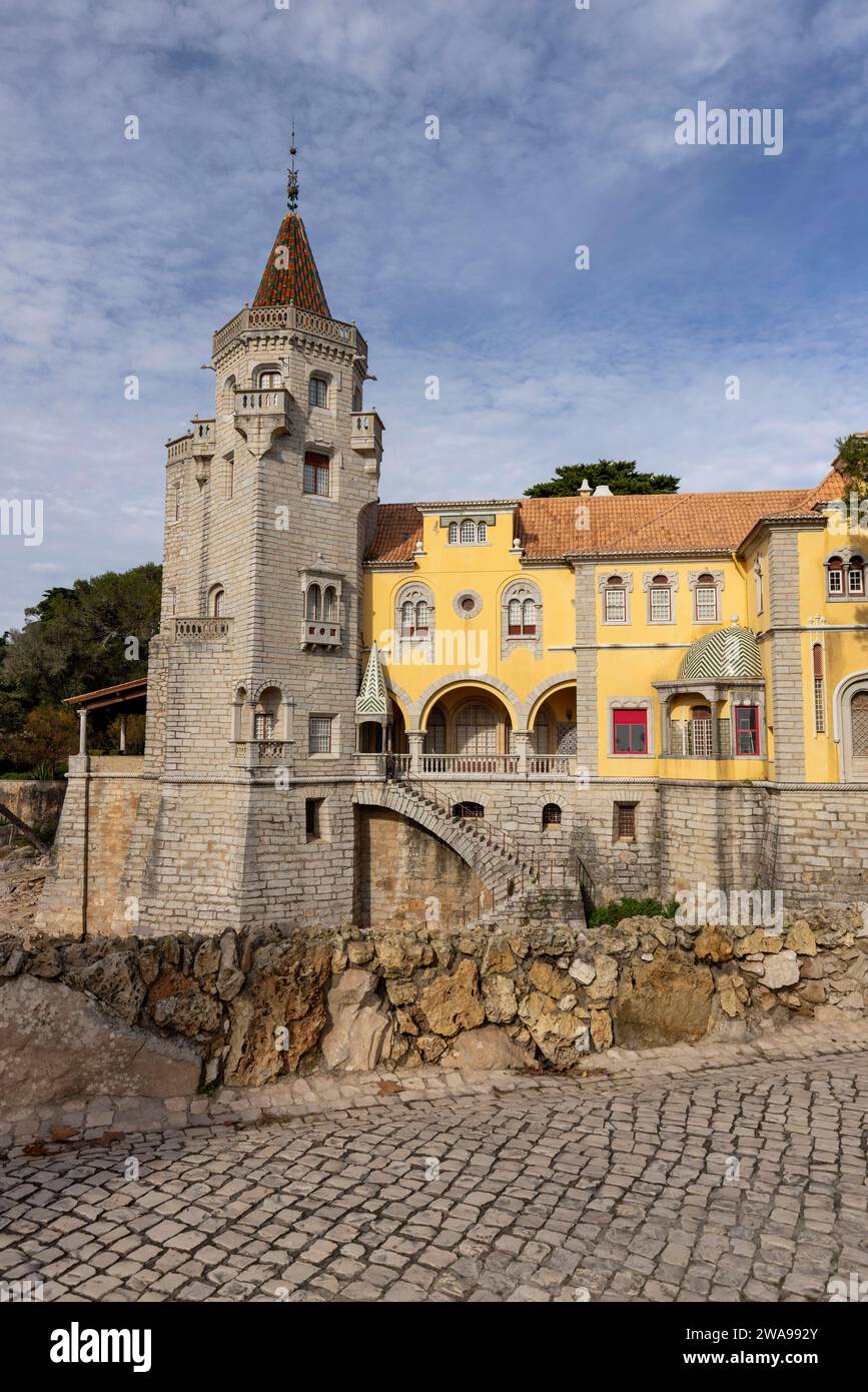 Museu Condes de Castro Guimarães, Torre de S. Sebastião, Cascais, Portugal, Europe Banque D'Images
