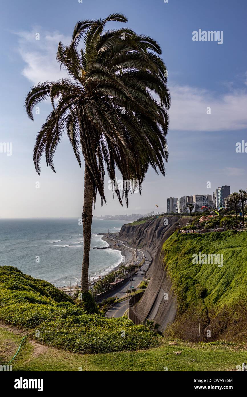 Malecón de Miraflores, Miraflores, Lima, Pérou, 2023 Banque D'Images