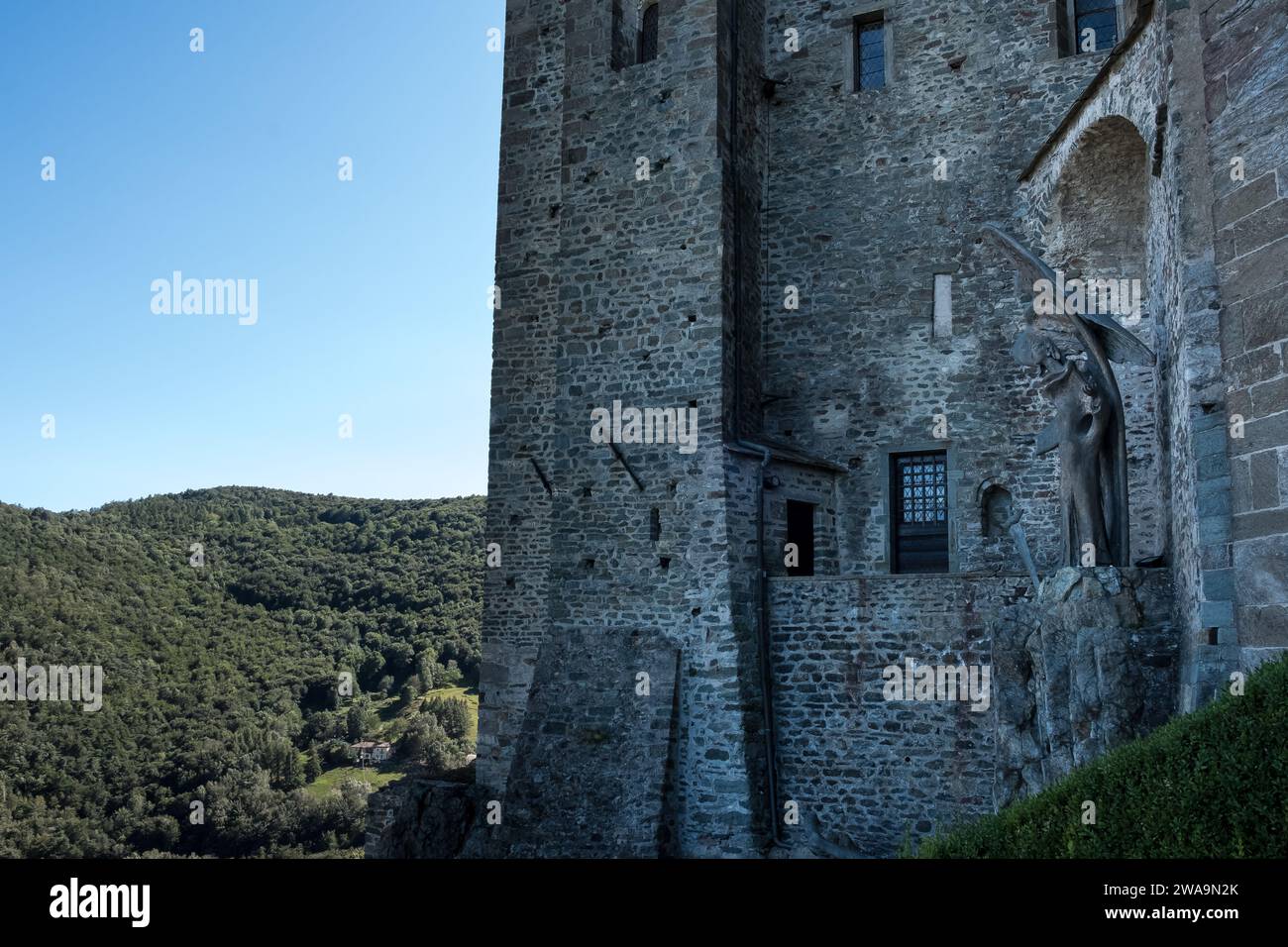 Détail de Sacra di San Michele, un complexe religieux sur le mont
