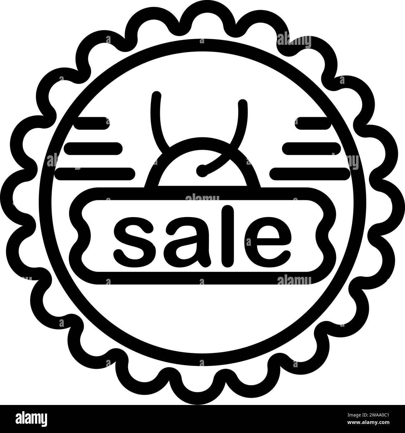 Icône en vente,badge Illustration de Vecteur