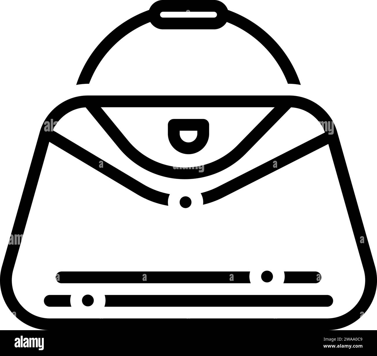 Icône pour sacs à main, sac Illustration de Vecteur