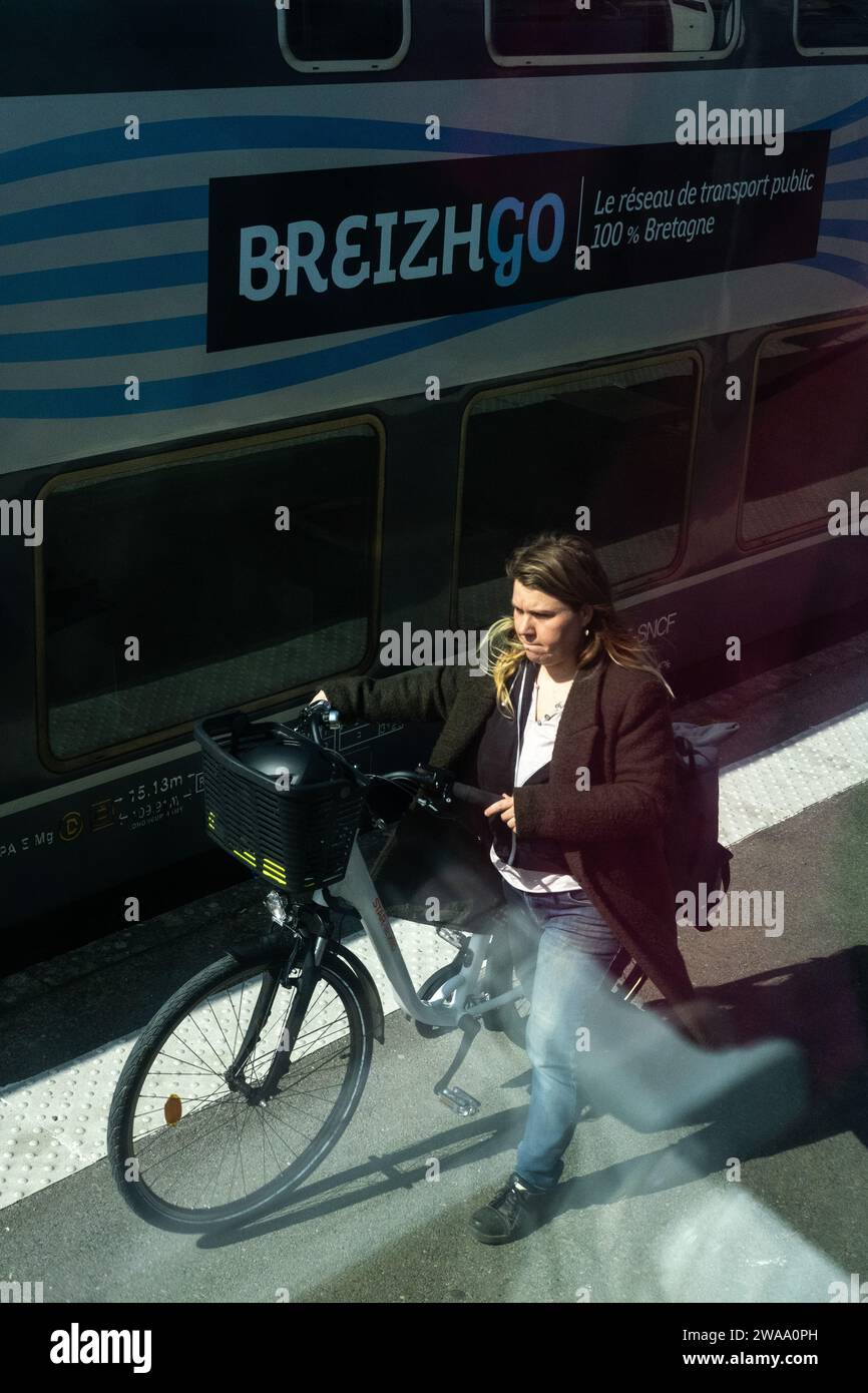 France, Bretagne, Ille-et-Vilaine, Saint-Malo le 2022-03-22. Illustration de la vie quotidienne en Bretagne. Photographie de Martin Bertrand. FRA Banque D'Images