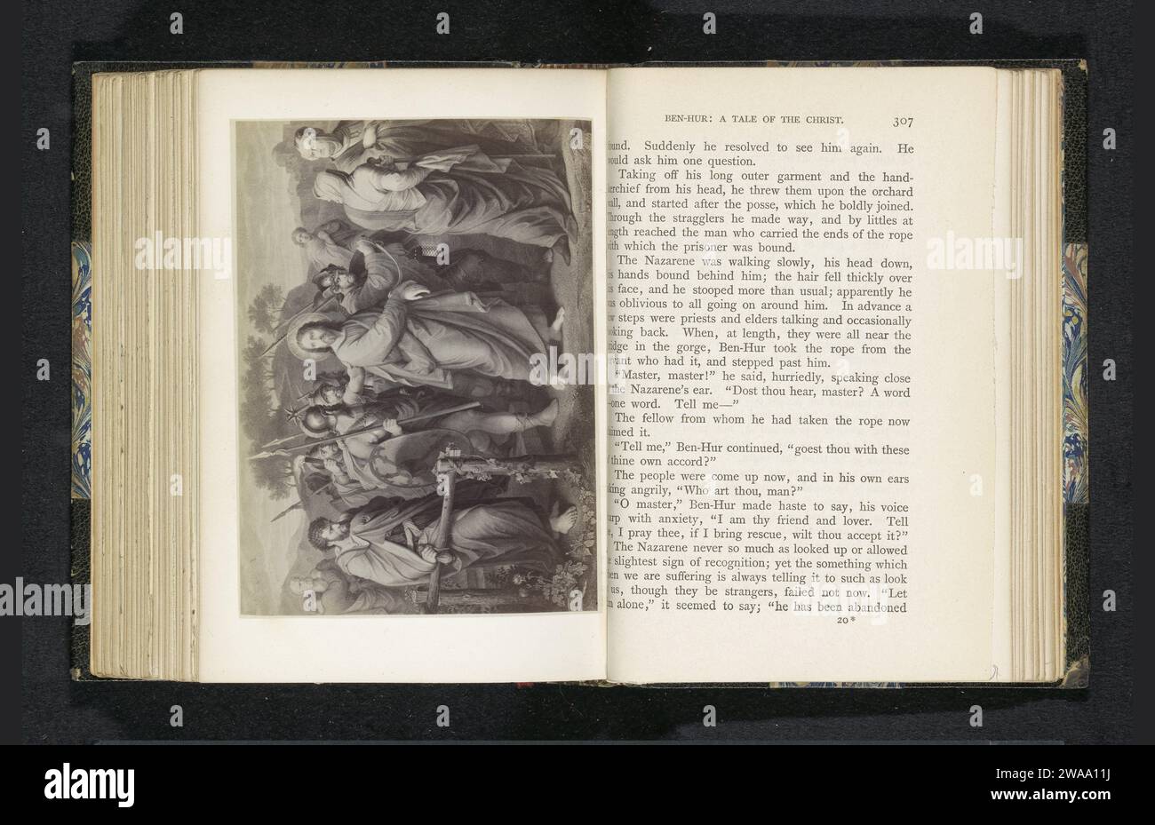 Production photographique d'une peinture, représentant le Christ est conduit loin par des soldats, Anonyme, c. 1883 - dans ou avant 1888 photographie support photographique impression albumen Christ est conduit loin  jardin de Gethsémani Banque D'Images