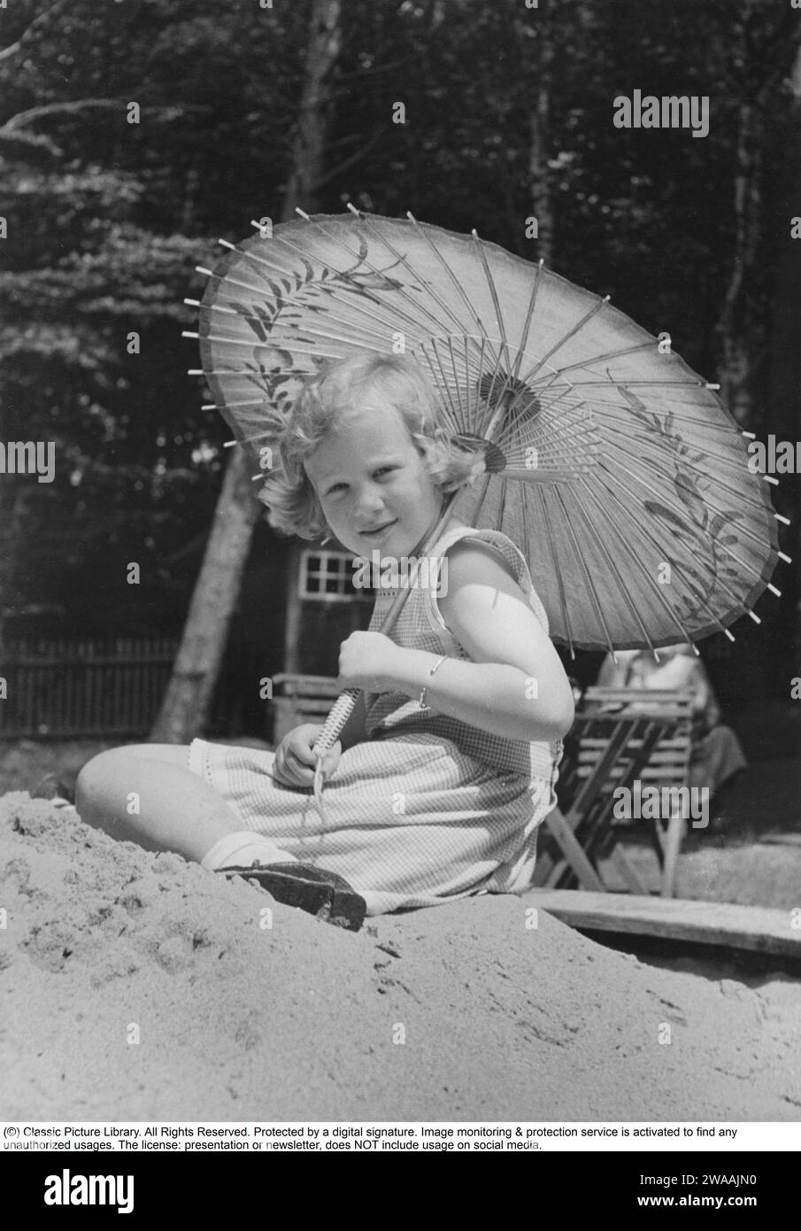 La reine Margrethe II de Danemark. 1946 Banque D'Images