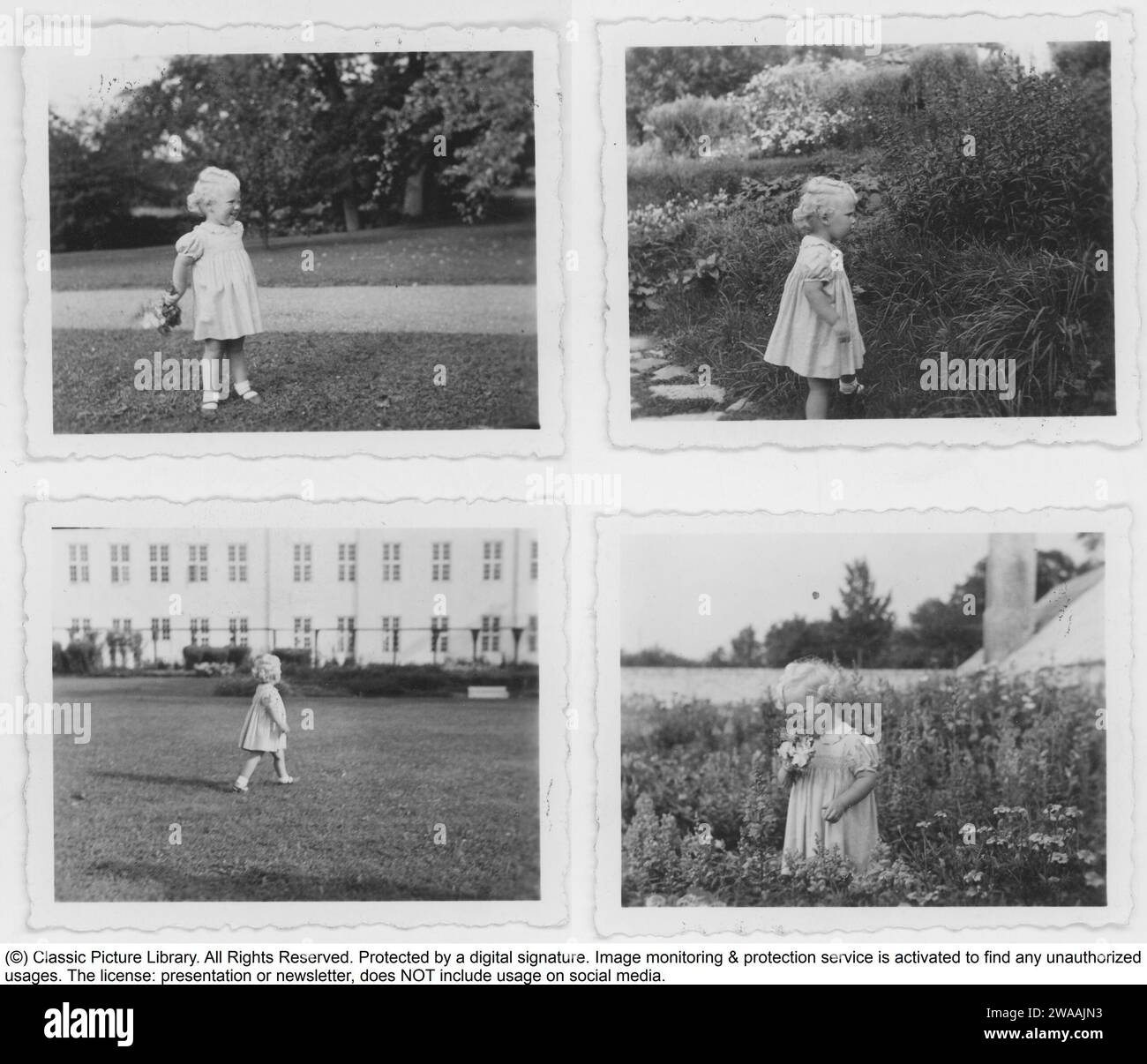 La reine Margrethe II de Danemark. 1941. Banque D'Images