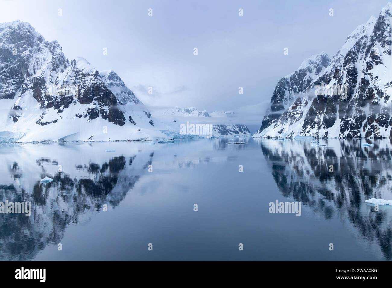 Canal de Lamaire en Antarctique. Banque D'Images