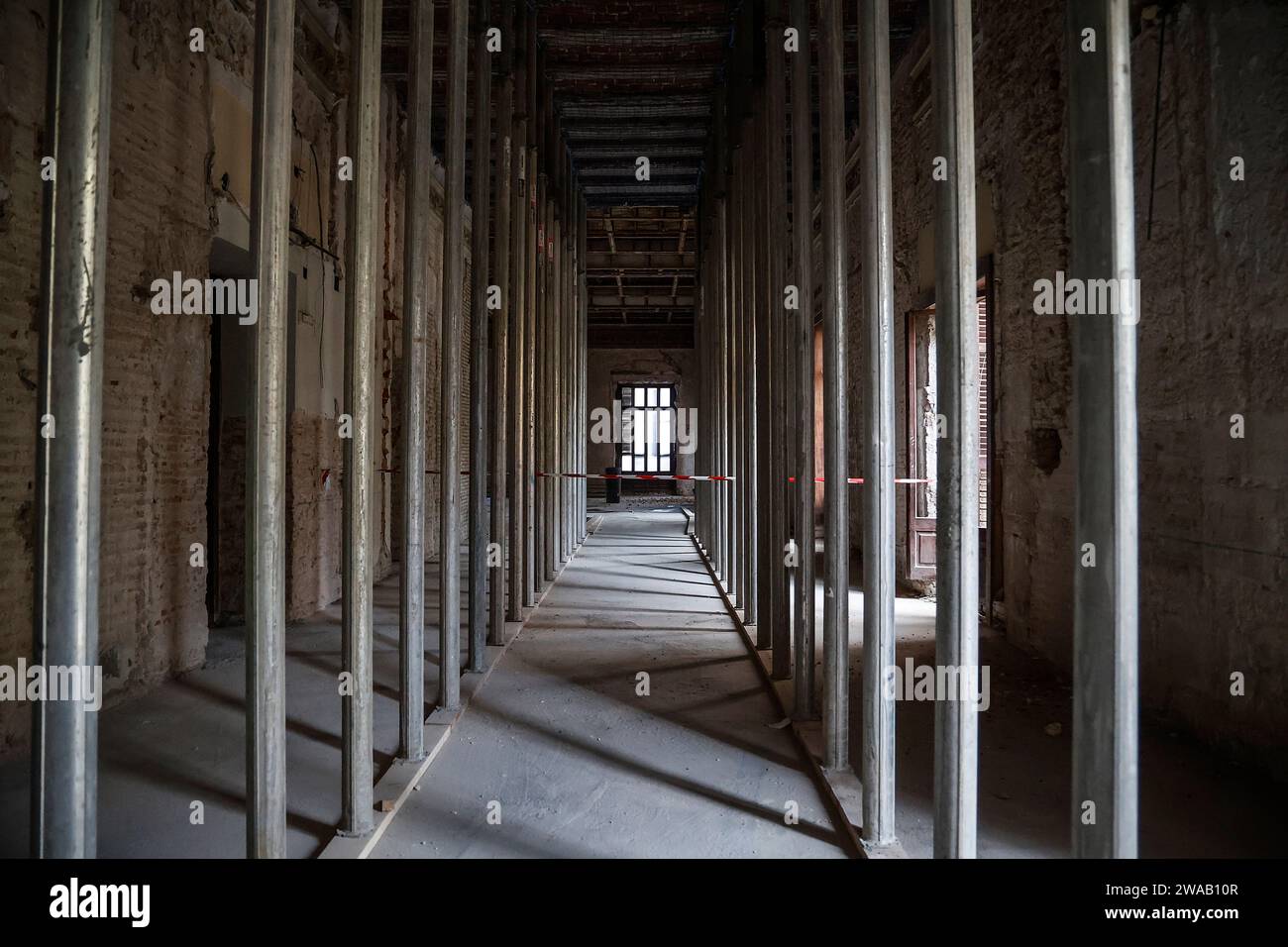 València Palace of Justice during renovation work on the seat of the