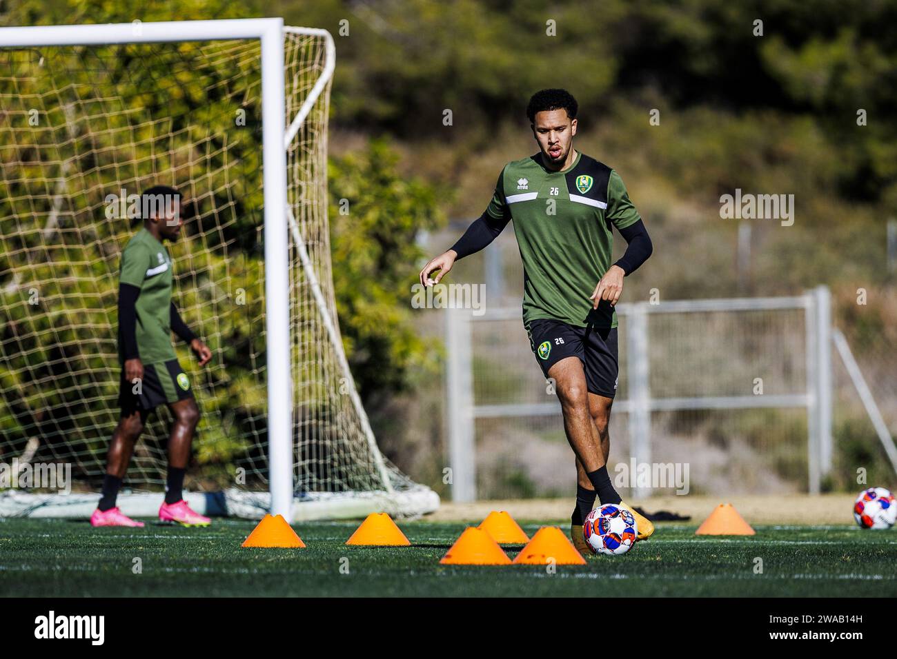 Alhaurin El Grande, Espagne. 03 janvier 2024. Alhaurin el Grande, ado Den Haag in Alhaurin el Grande 3-1-2024, 03-01-2024, keukenkampioen divisie, saison 2023-2024. Crédit Gylermo Siereveld : Pro Shots/Alamy Live News Banque D'Images