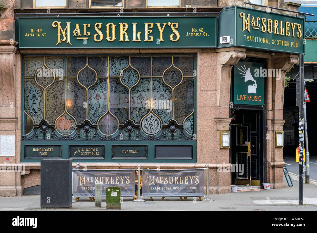 MacSorley's Traditional Scottish Pub, Jamaica Street, Glasgow, Écosse, Royaume-Uni, Europe Banque D'Images