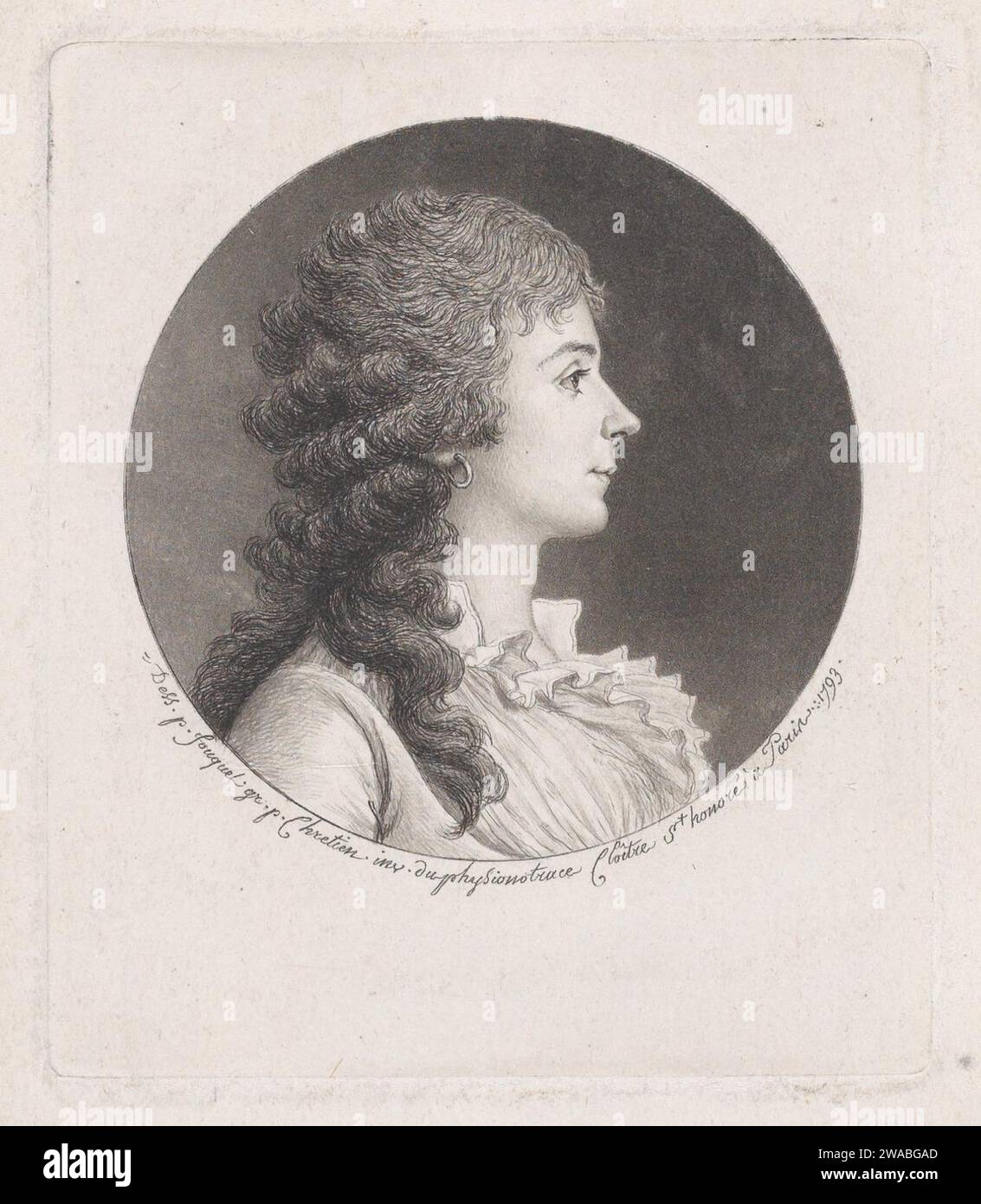 Portrait de Madame Roland 1924 par Jean Fouquet Banque D'Images