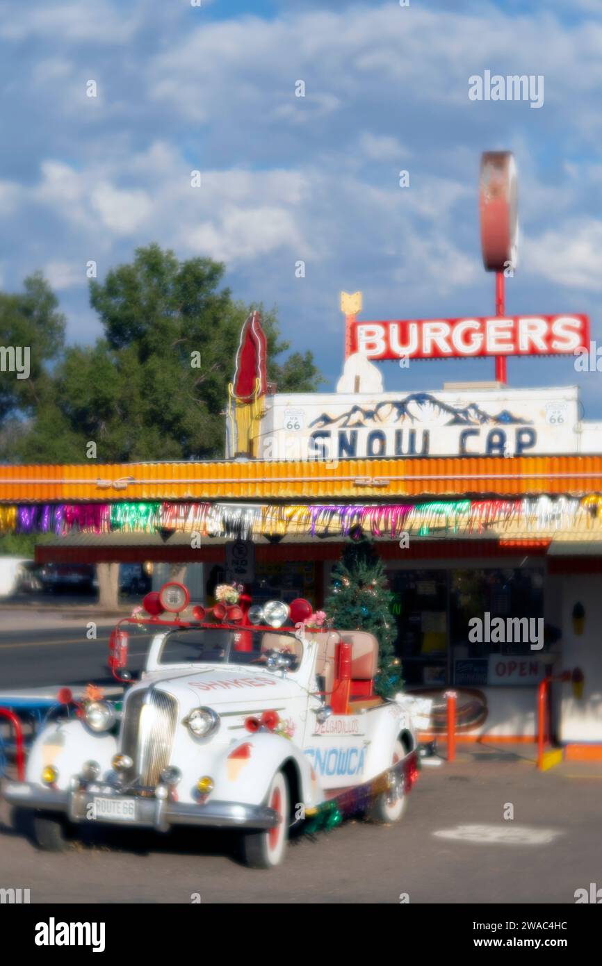 Snowcap Drive-In, Seligman, route 66, Arizona Banque D'Images